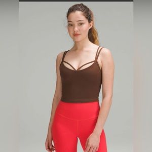 NWOT Lululemon Align Strappy Ribbed Tank Top in Java